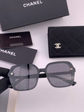 Chanel CH8788 Polarized Oversized Black Lens Sunglasses for Men & Women