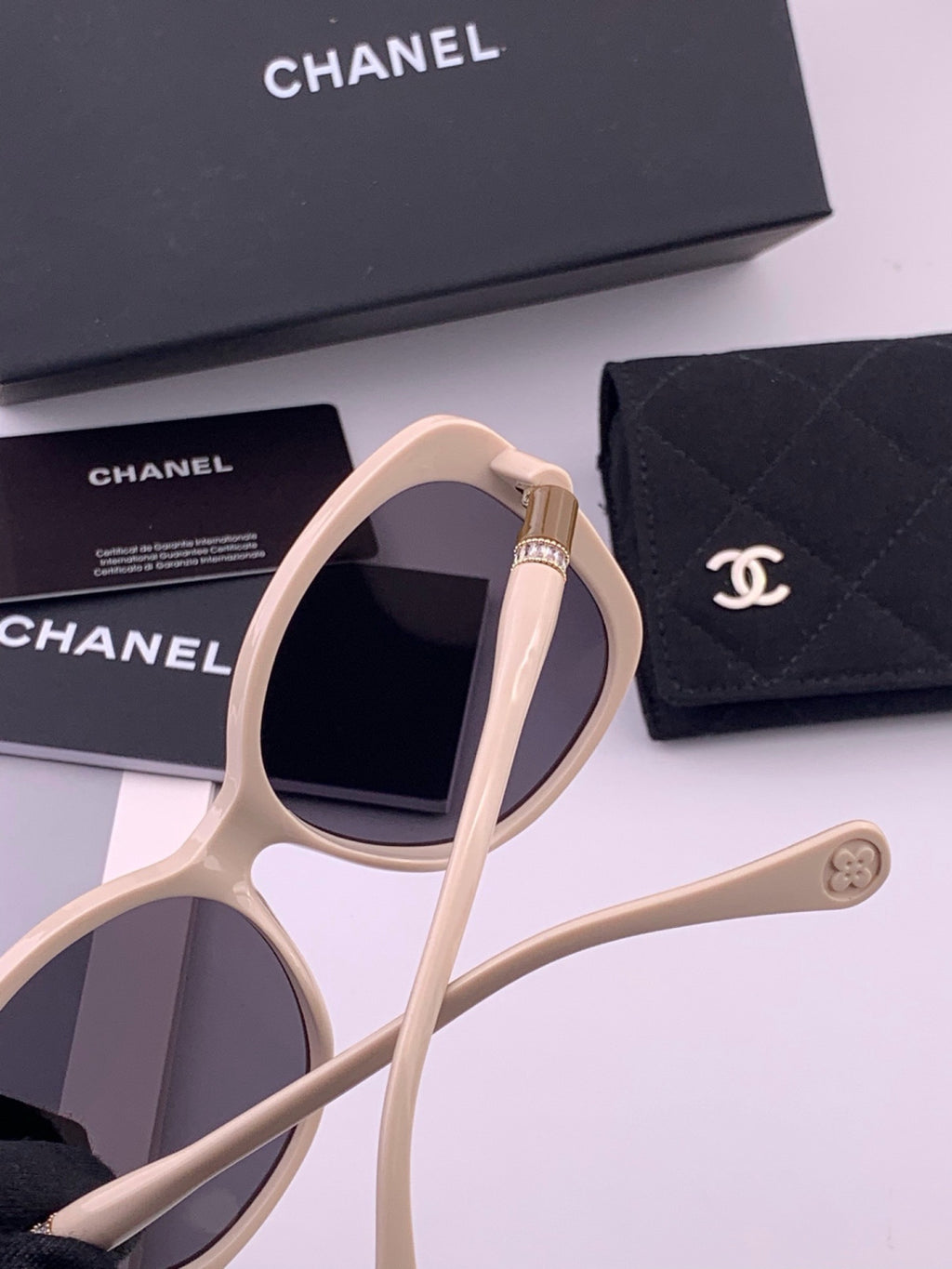 Chanel CH4907 Polarized Square Gray Lens Sunglasses for Women - detail image 5