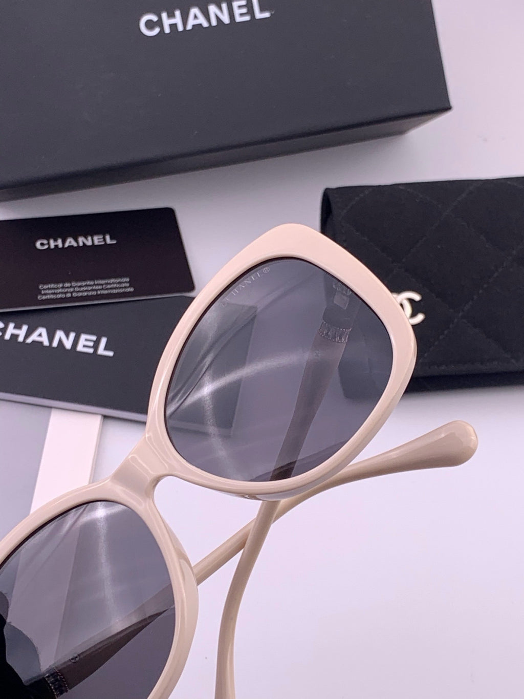 Chanel CH4907 Polarized Square Gray Lens Sunglasses for Women - detail image 7