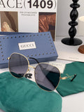 Gucci G35810 Polarized Acetate Round Gold Lens Sunglasses for Men & Women