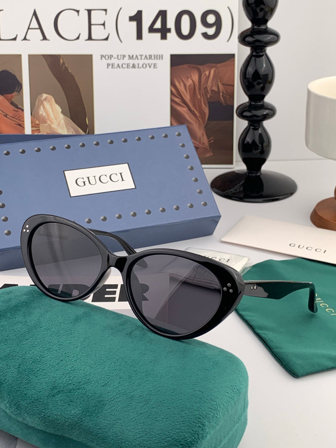Gucci G65504 Polarized Fashion Gold Lens Sunglasses for Men & Women - detail image 4