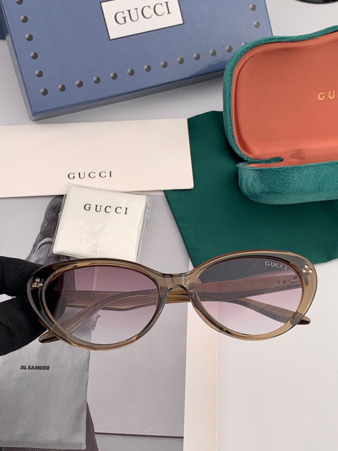 Gucci G65504 Polarized Fashion Gold Lens Sunglasses for Men & Women