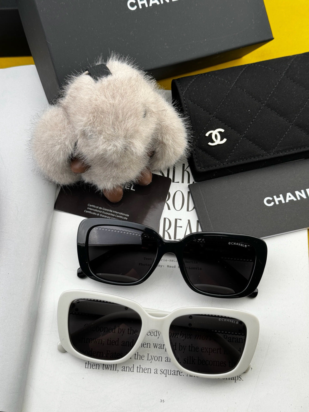 Chanel CH1908 Polarized Square Red Lens Sunglasses for Women - detail image 7