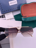 Gucci G31753 Aviator Black Lens Sunglasses for Men & Women
