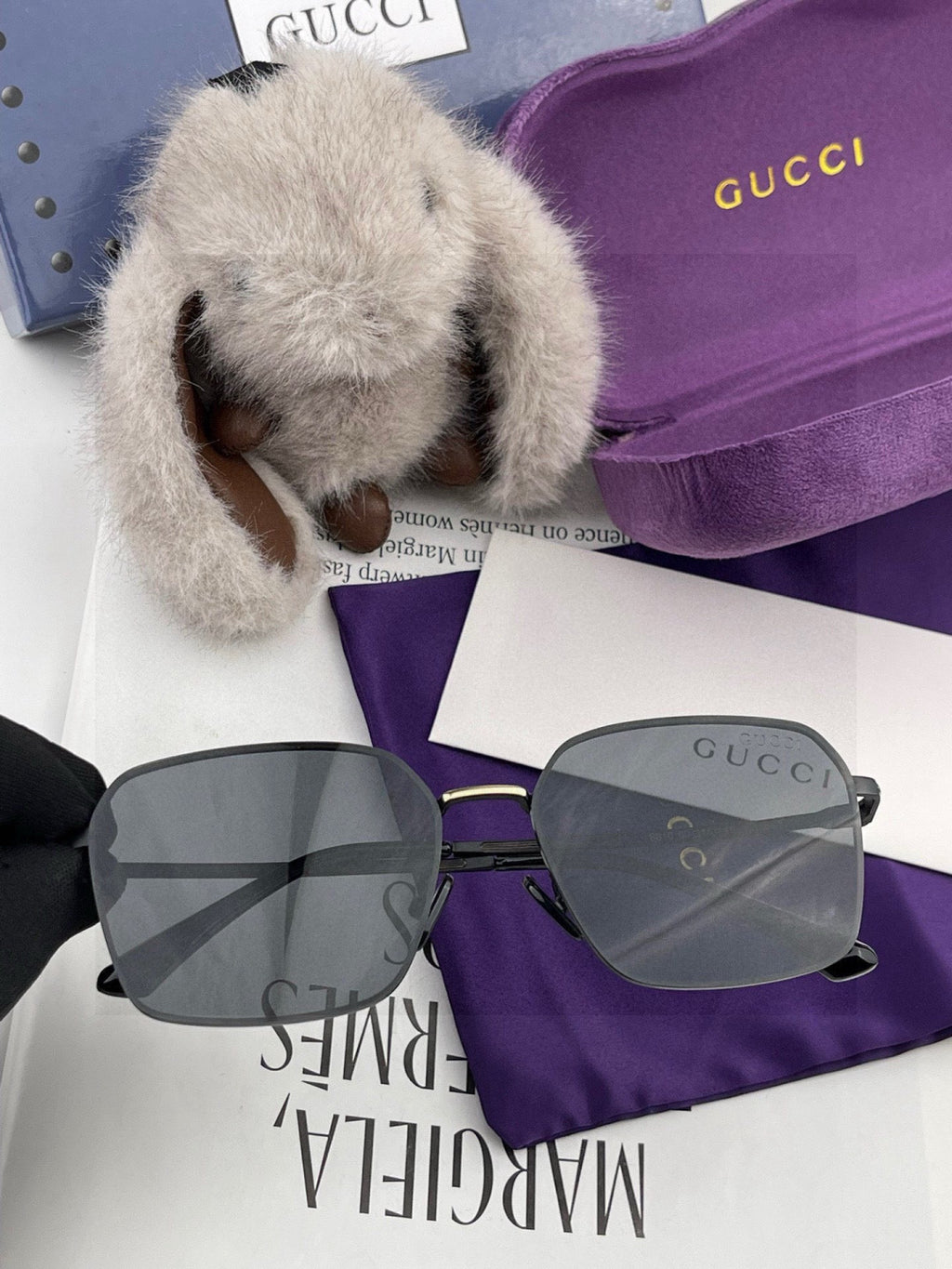 Gucci G6881 Polarized Aviator Red Lens Sunglasses for Men