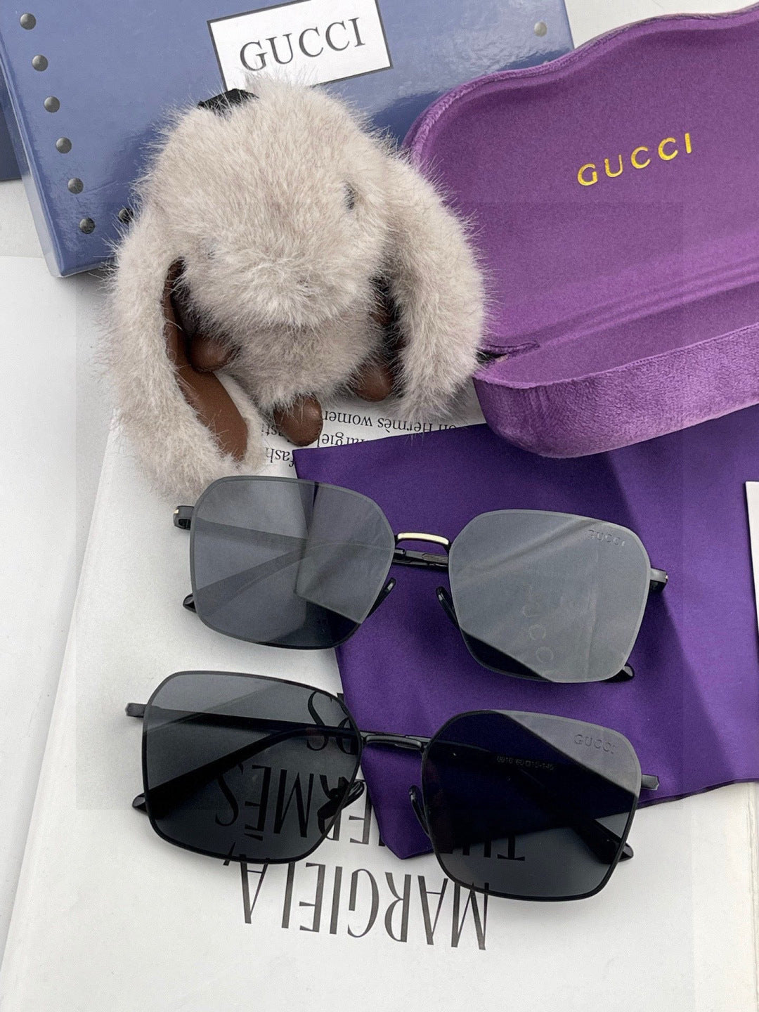 Gucci G6881 Polarized Aviator Red Lens Sunglasses for Men - detail image 7