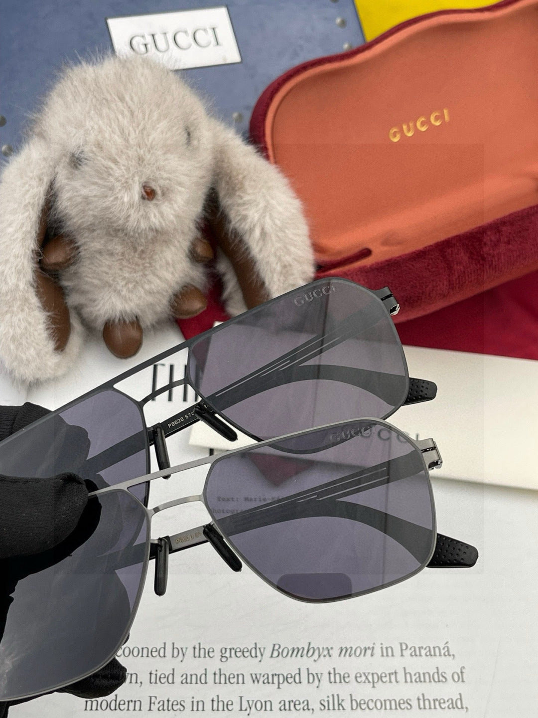 Gucci G0862 Fashion Gold Lens Sunglasses for Men & Women - 493304 - detail image 5