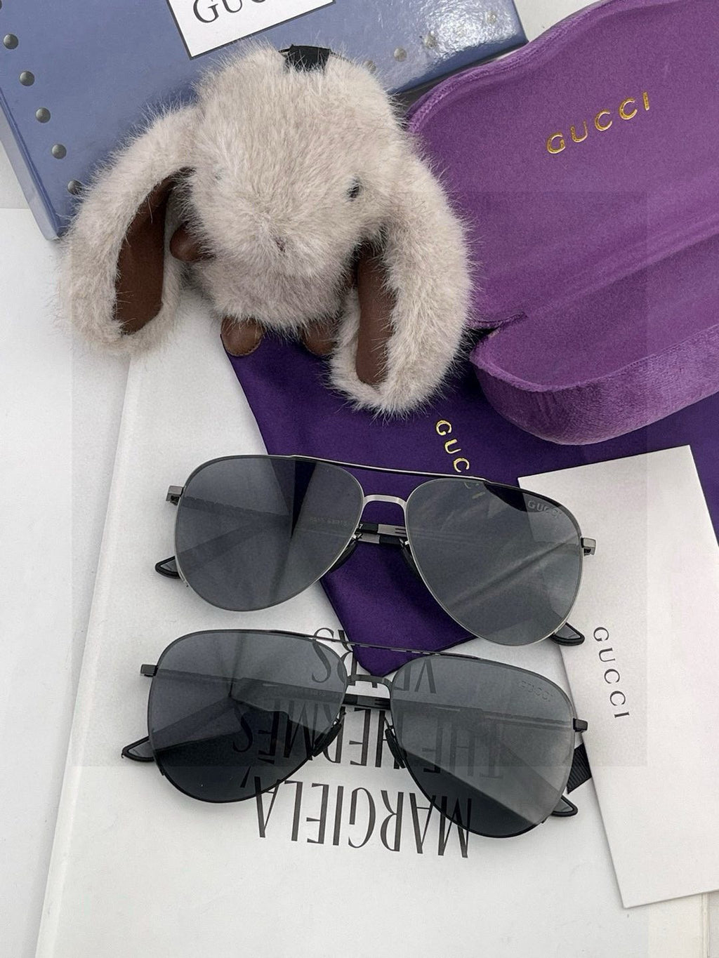 Gucci G5881 Polarized Aviator Black Lens Sunglasses for Men - detail image 8