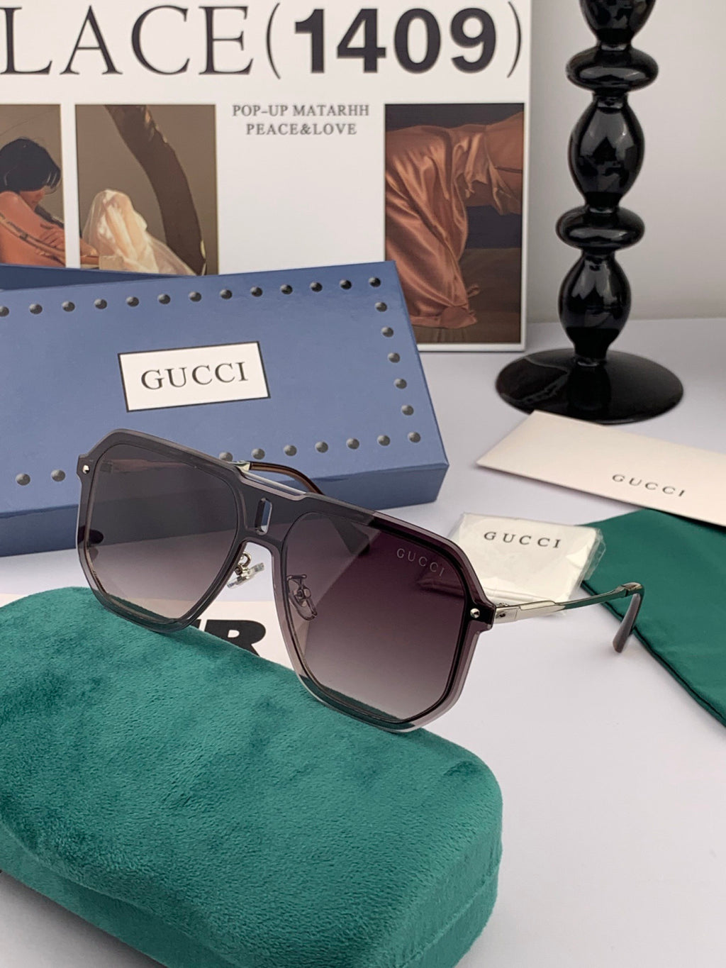Gucci G4642 Polarized Fashion Gold Lens Sunglasses for Men & Women - 493307 - detail image 2