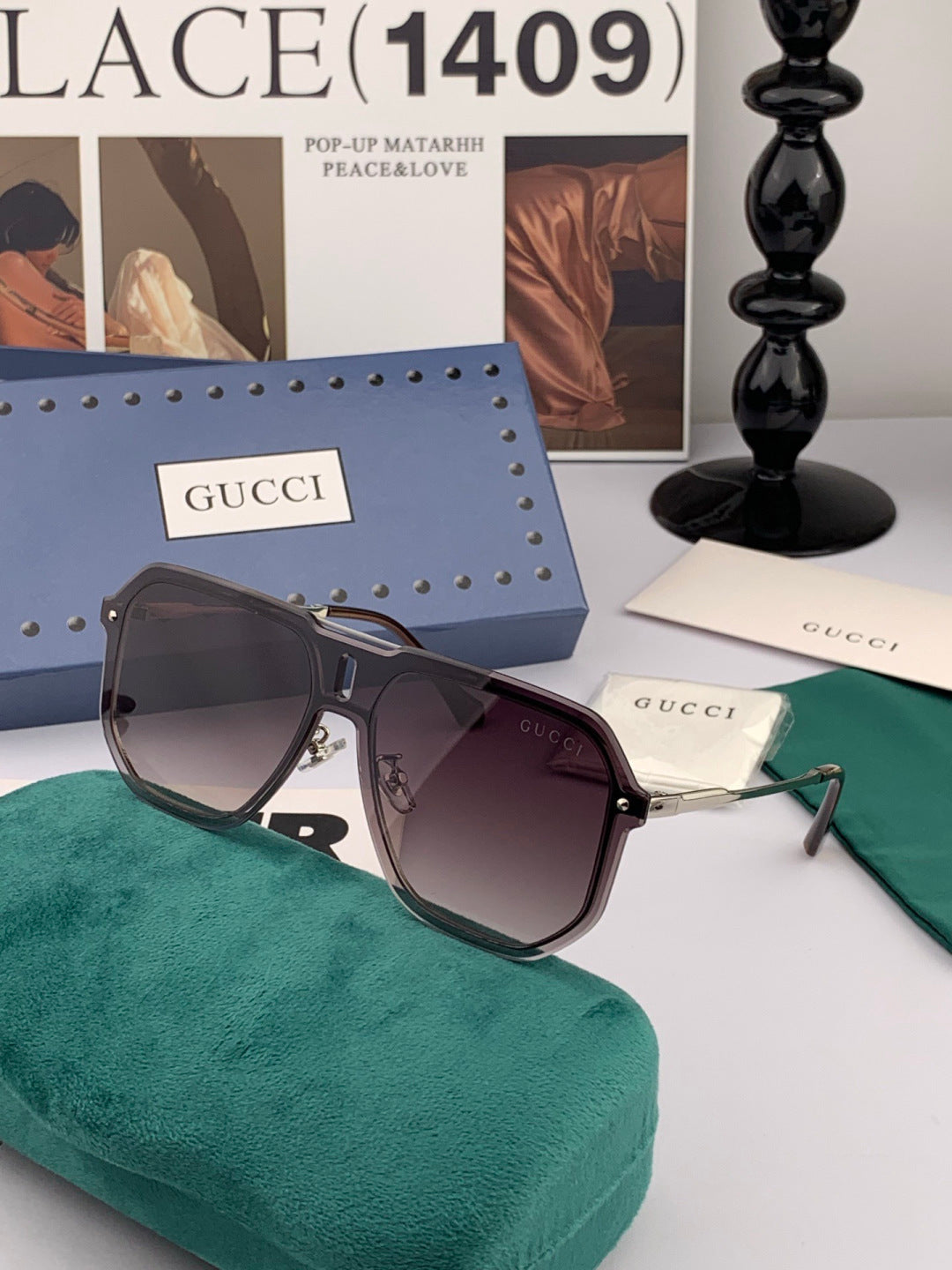 Gucci G4642 Polarized Fashion Gold Lens Sunglasses for Men & Women - 493307 - detail image 2