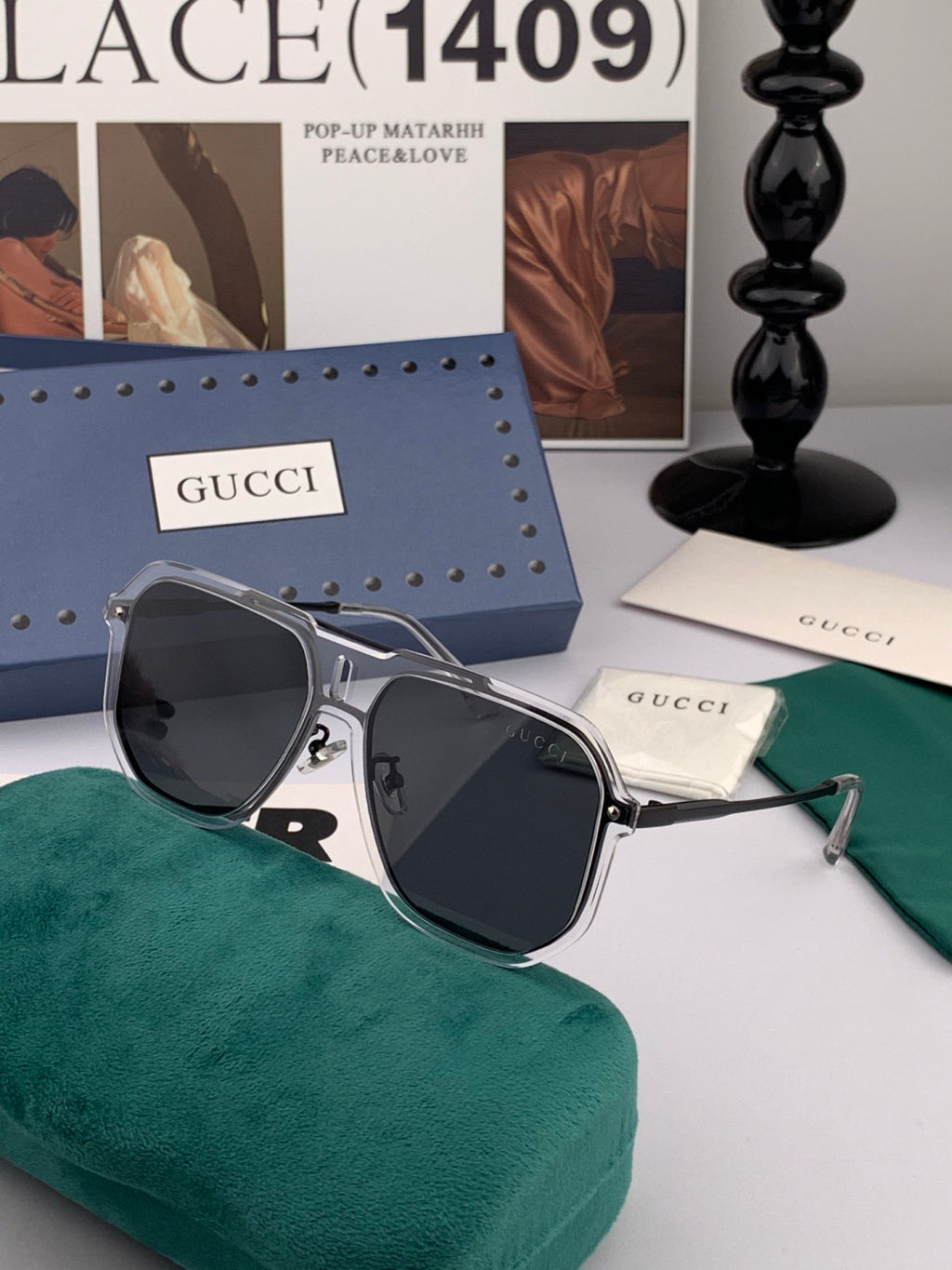 Gucci G4642 Polarized Fashion Gold Lens Sunglasses for Men & Women - 493307 - detail image 4