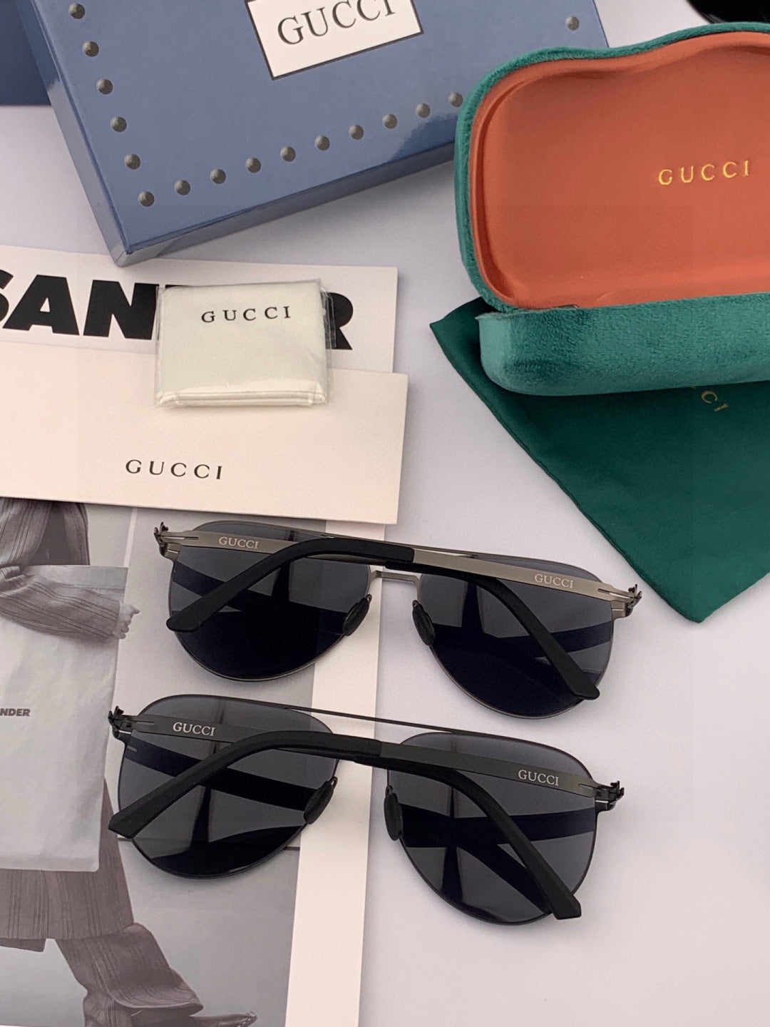 Gucci G2731 Polarized Fashion Red Lens Sunglasses for Men & Women - detail image 6