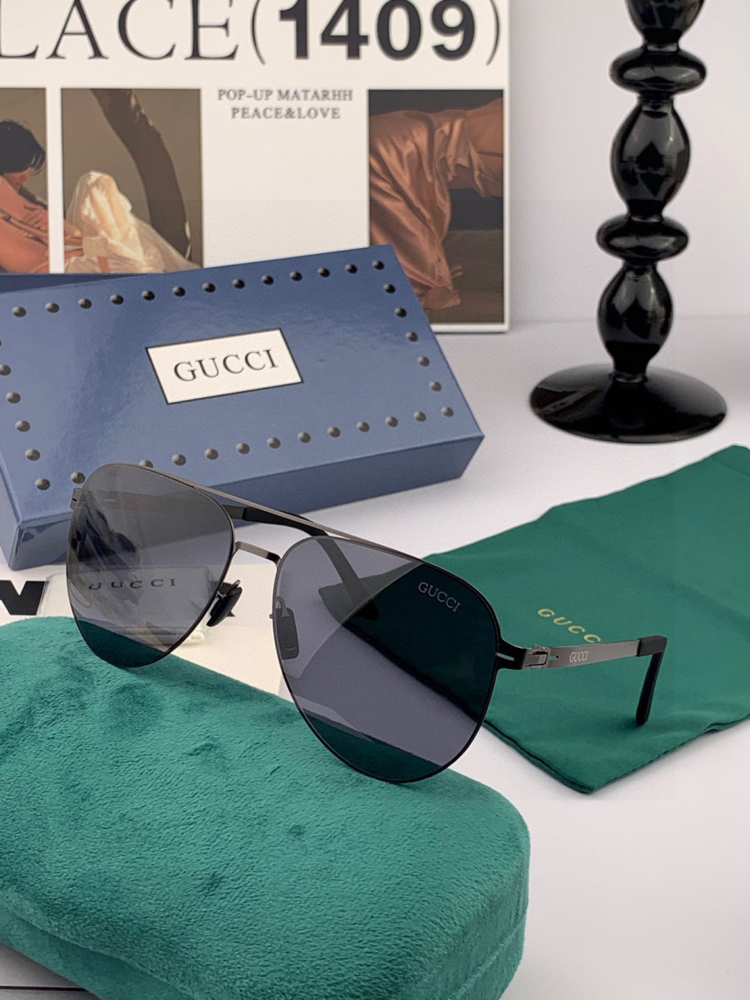 Gucci G2731 Polarized Fashion Red Lens Sunglasses for Men & Women - detail image 3