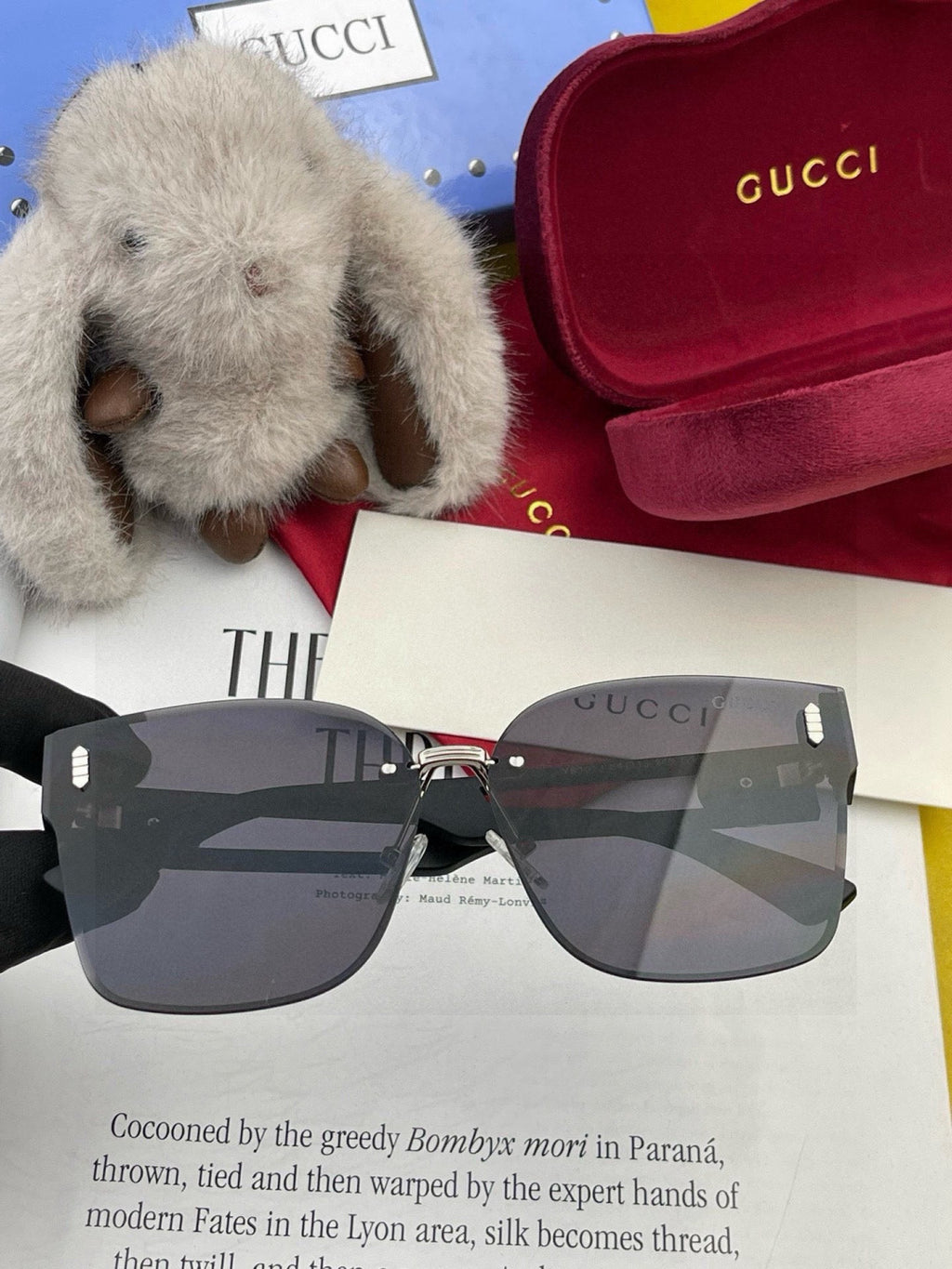 Gucci G3101 Square Black Lens Sunglasses for Men & Women - detail image 2