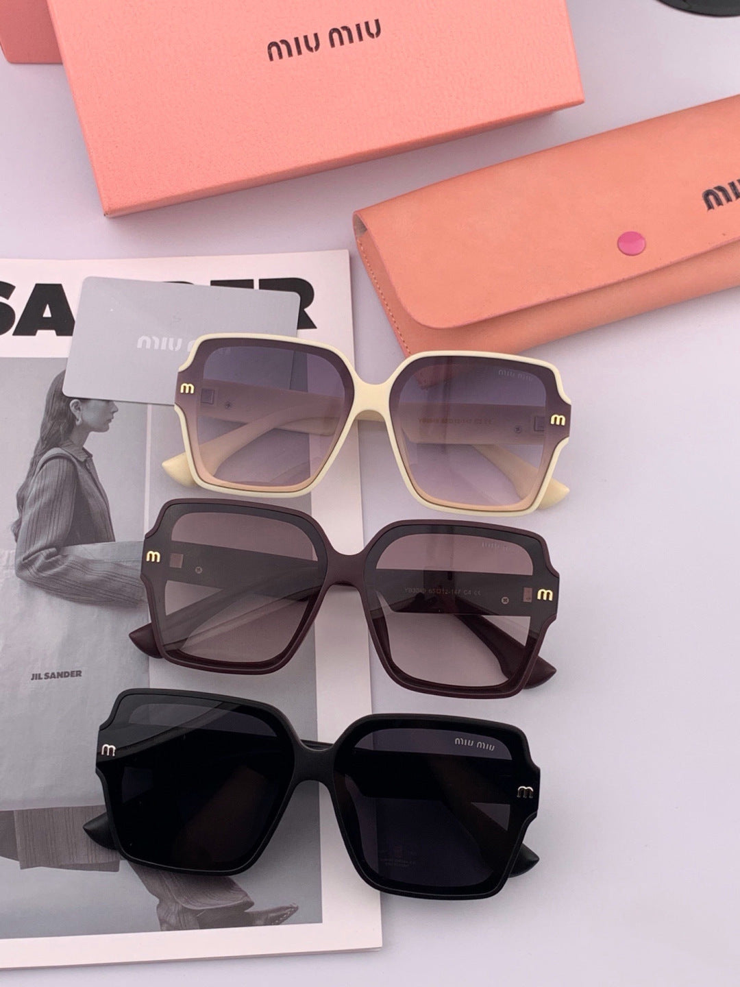 Gucci G5822 Polarized Oversized Pink Lens Sunglasses for Men & Women - detail image 7
