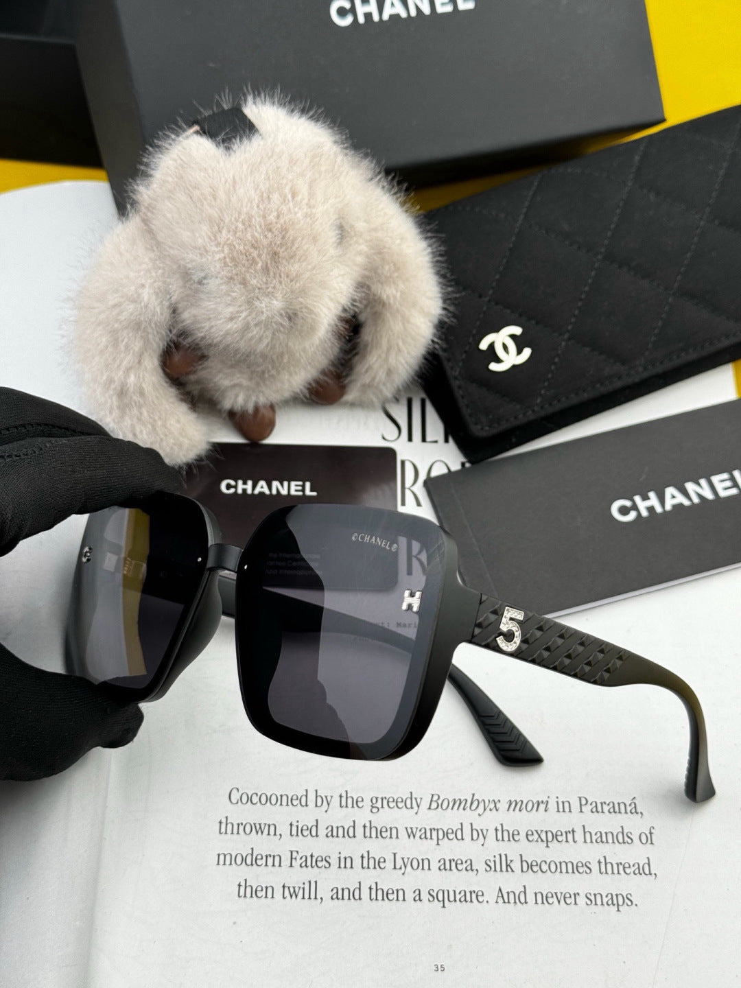 Chanel CH2305 Fashion Black Lens Sunglasses for Men & Women