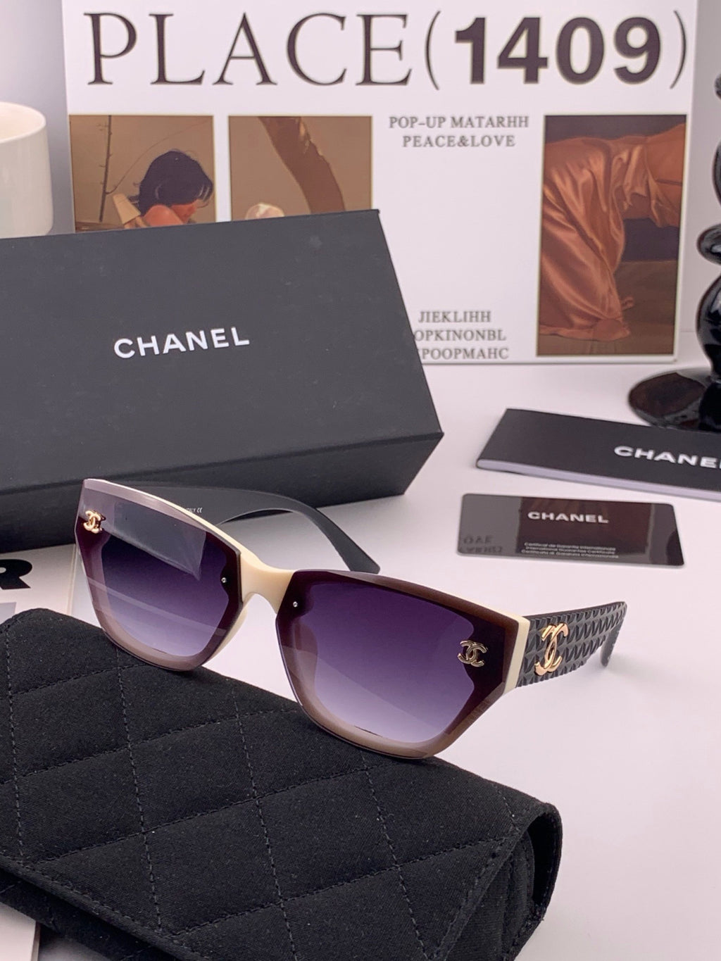 Chanel CH6530 Fashion Gold Lens Sunglasses for Men & Women - 486505 - detail image 6
