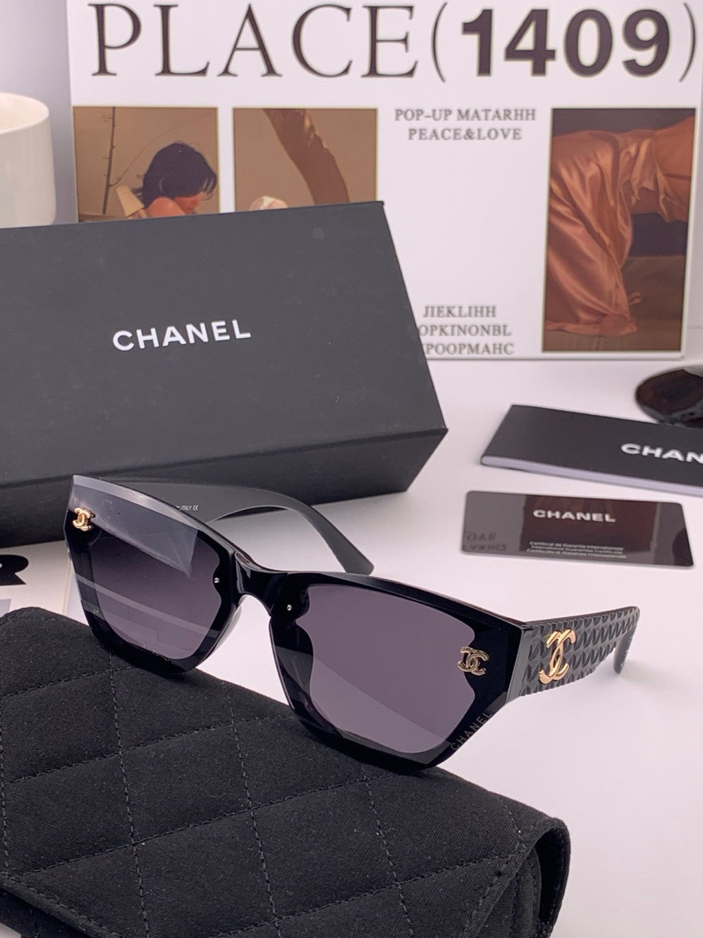 Chanel CH6530 Fashion Gold Lens Sunglasses for Men & Women - 486505 - detail image 5
