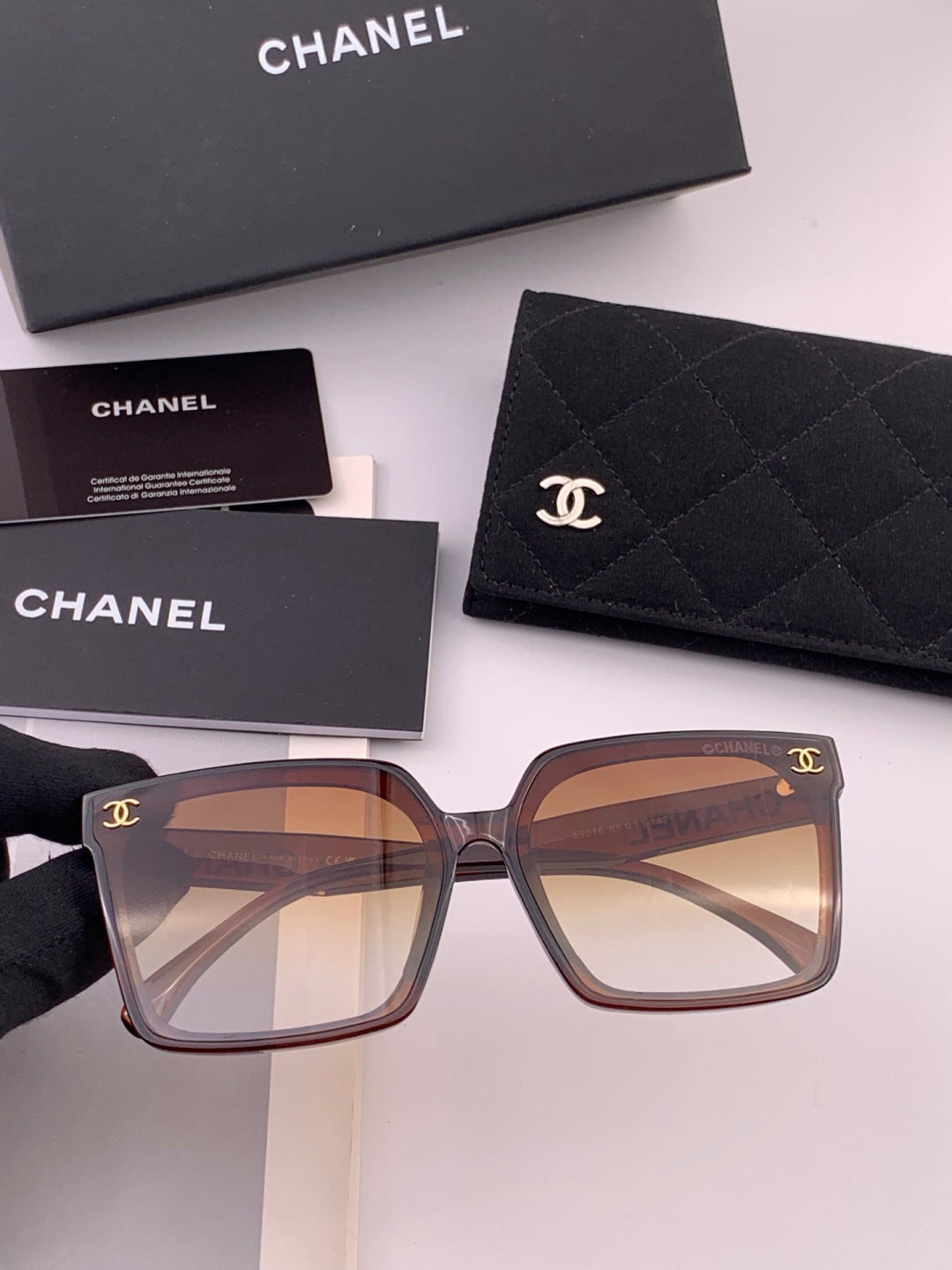 Chanel CH86901 Square Brown Lens Sunglasses for Men & Women - detail image 2