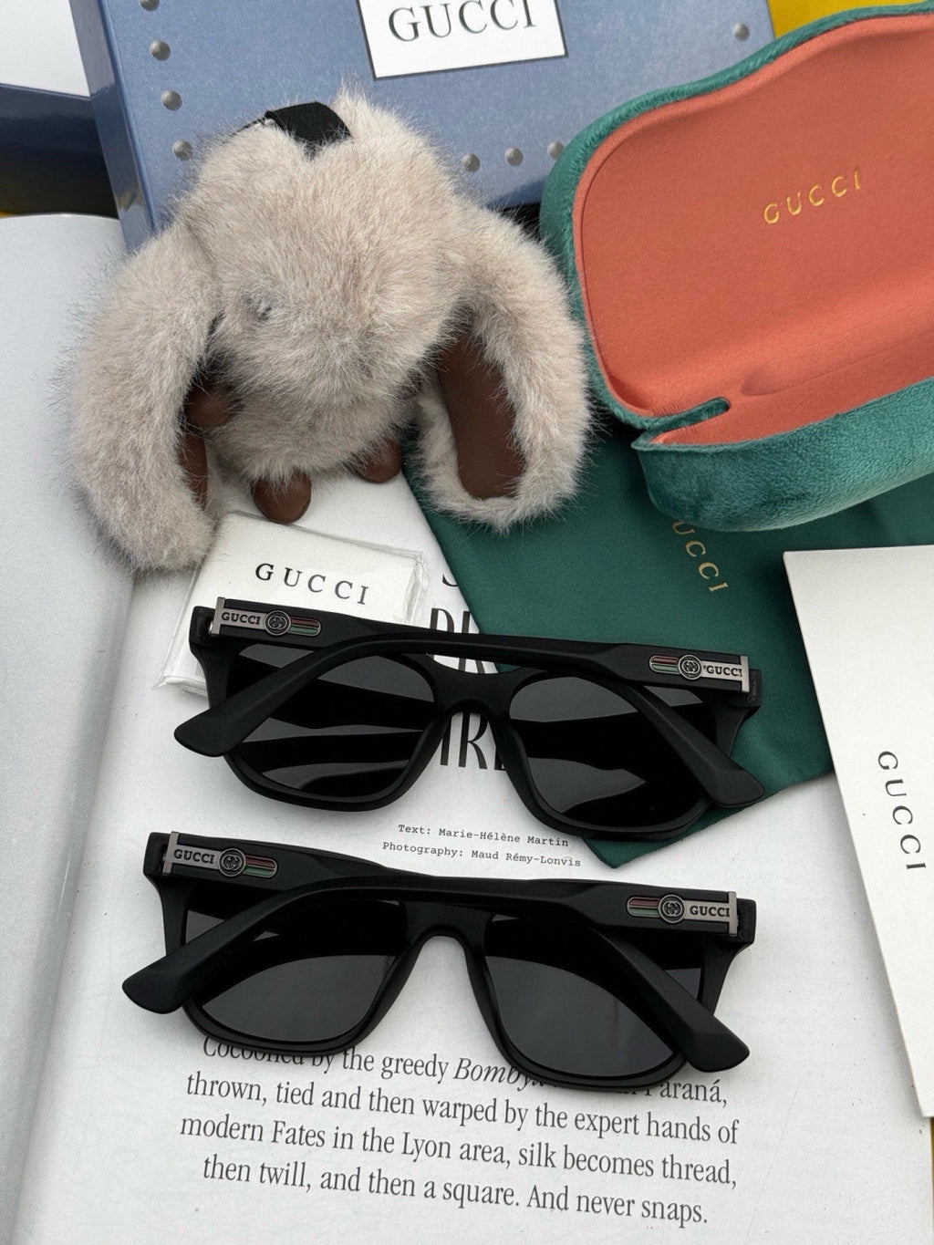 Gucci G7510 Square Gold Lens Sunglasses for Men & Women - detail image 6
