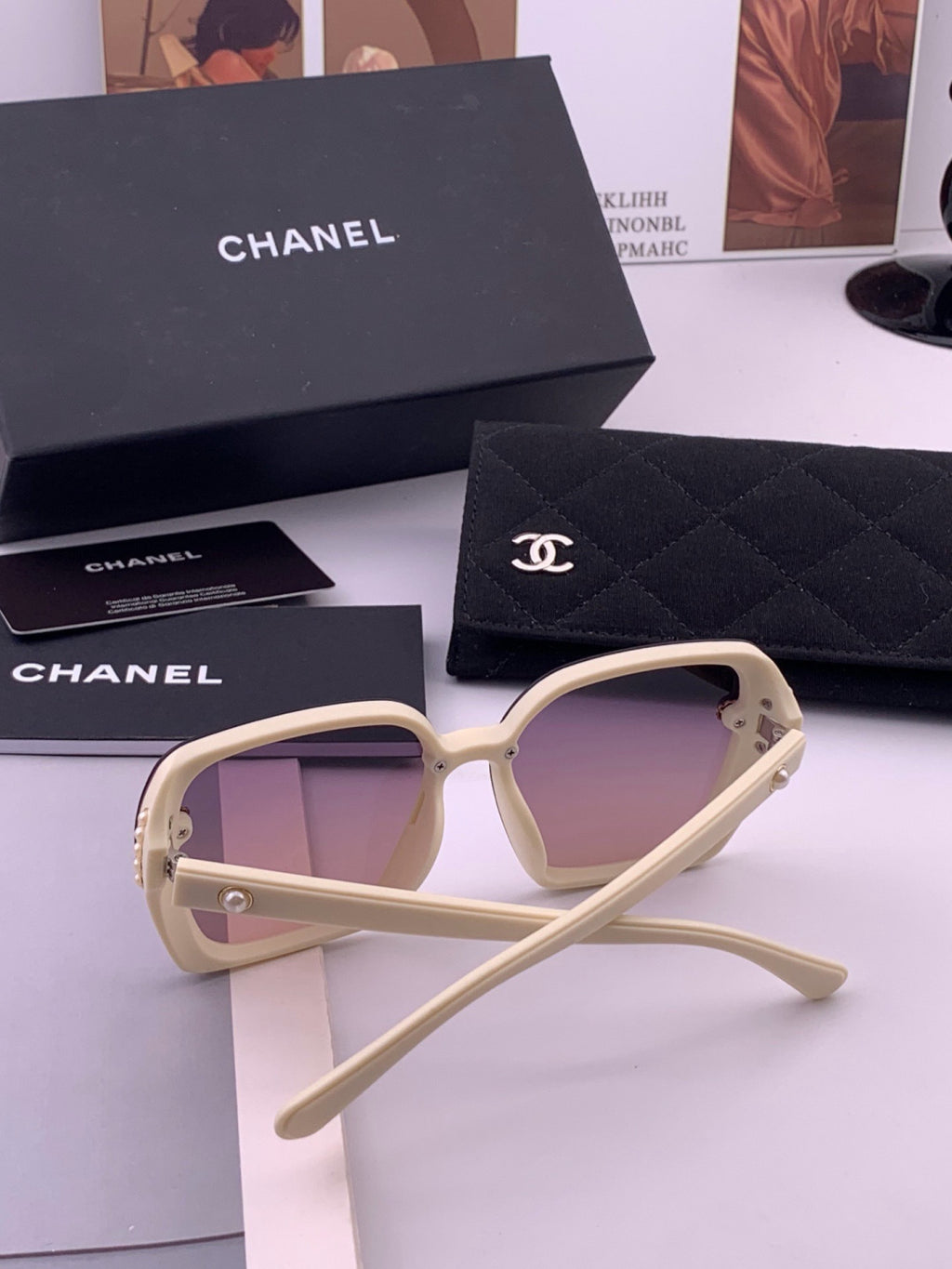 Chanel CH6994 Polarized Oversized Brown Lens Sunglasses for Men & Women - detail image 6