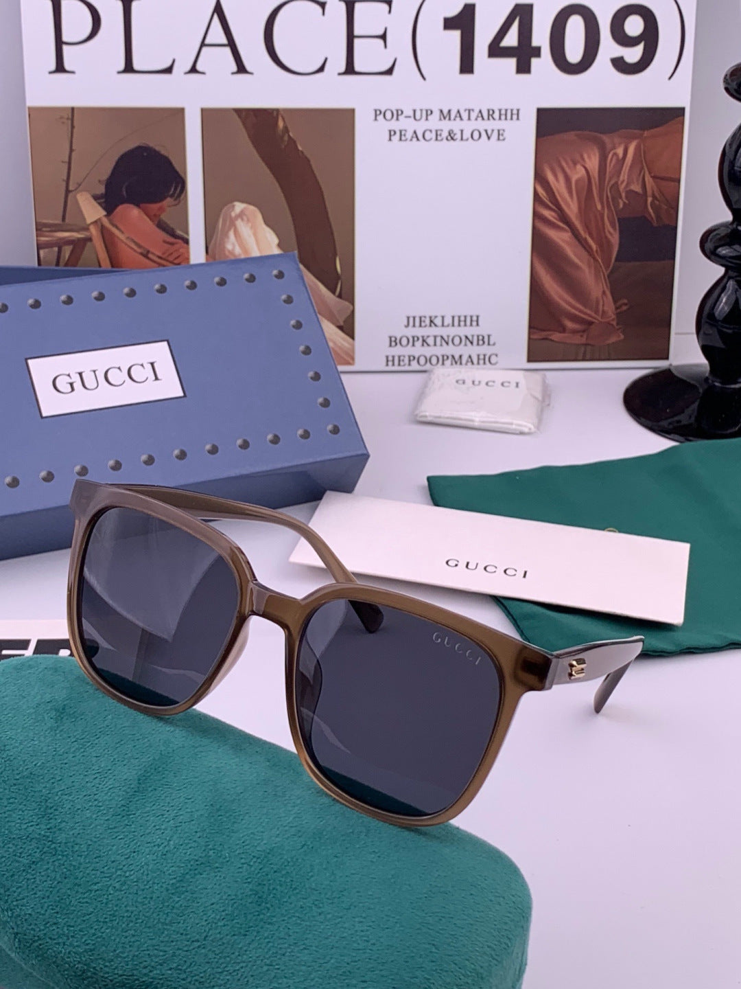 Gucci G02040 Polarized Fashion Brown Lens Sunglasses for Women - detail image 2