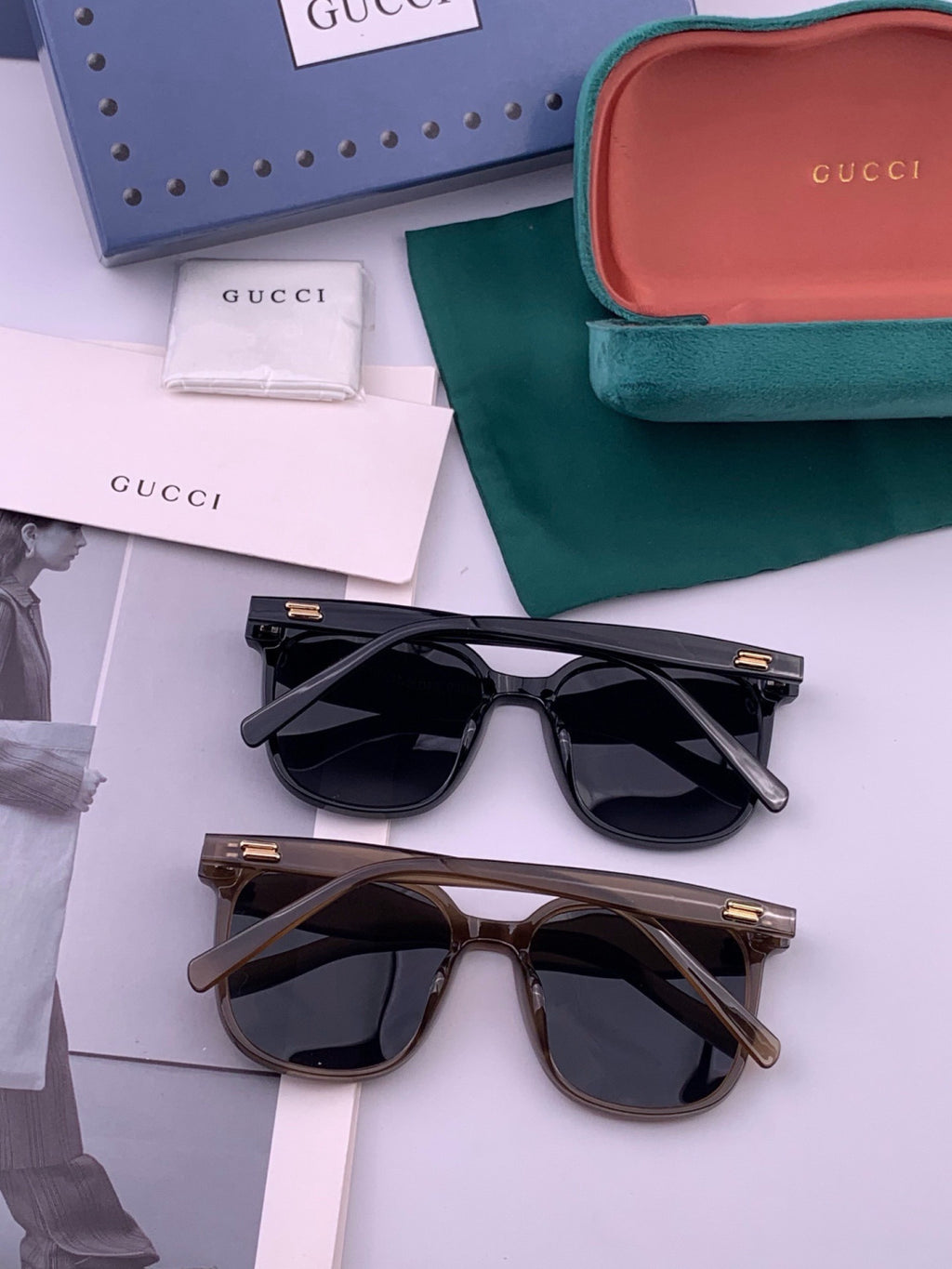 Gucci G02040 Polarized Fashion Brown Lens Sunglasses for Women - detail image 5
