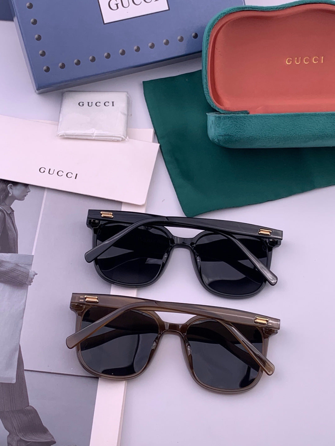Gucci G02040 Polarized Fashion Brown Lens Sunglasses for Women - detail image 5
