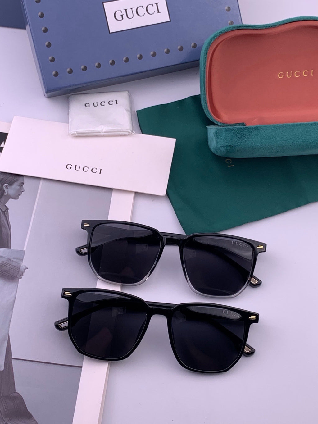 Gucci G82040 Polarized Fashion Black Lens Sunglasses for Women - detail image 6