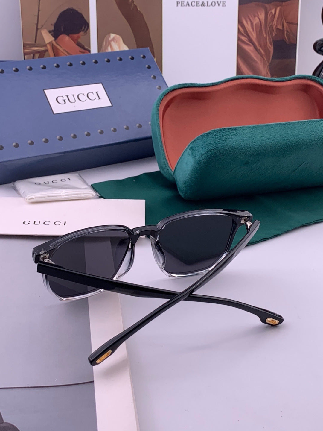 Gucci G82040 Polarized Fashion Black Lens Sunglasses for Women - detail image 5