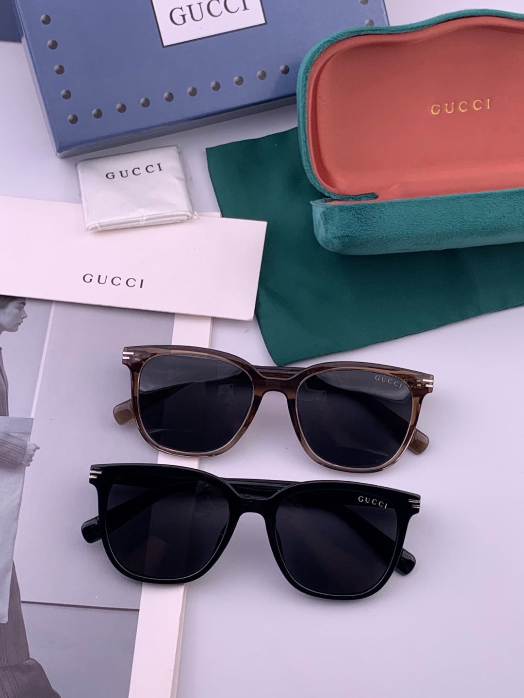 Gucci G72040 Polarized Fashion Gold Lens Sunglasses for Women - detail image 7