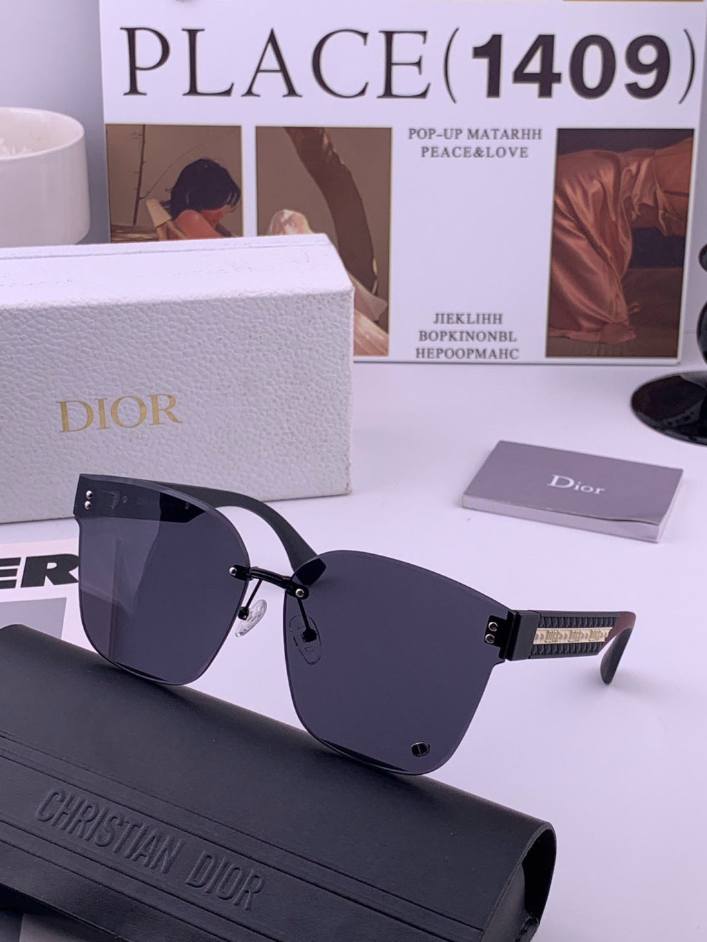 Chanel CH0973 Polarized Round Pink Lens Sunglasses for Women - detail image 4