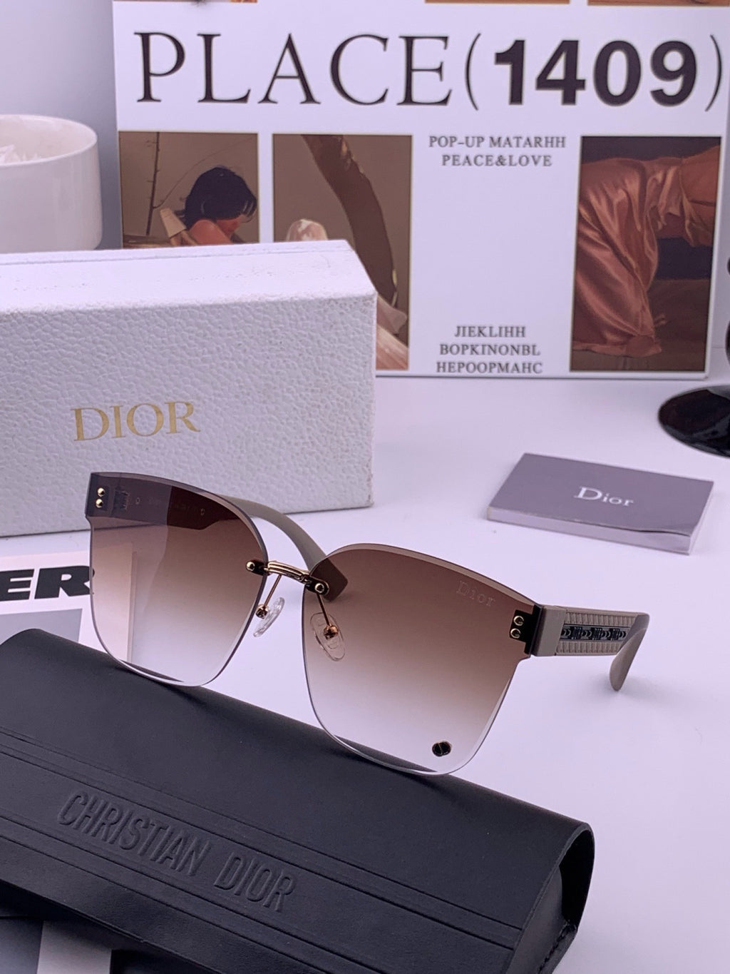 Chanel CH0973 Polarized Round Pink Lens Sunglasses for Women - detail image 3