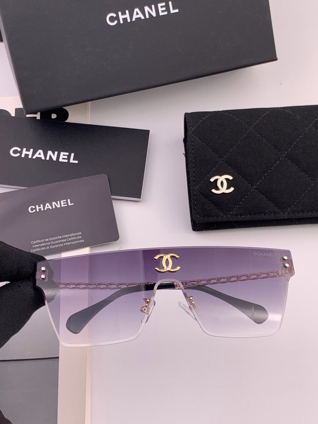 Chanel CH61739 Oversized Pink Lens Sunglasses for Women
