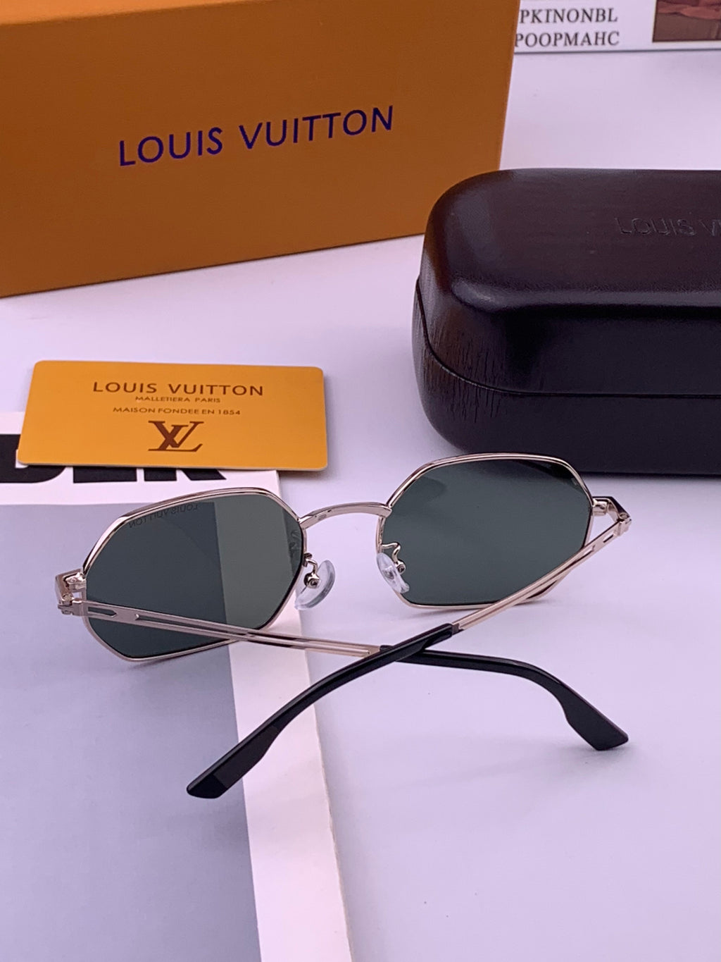 Louis Vuitton L6339 Polarized Aviator Gold Lens Sunglasses for Men & - 486106 - detail image 5