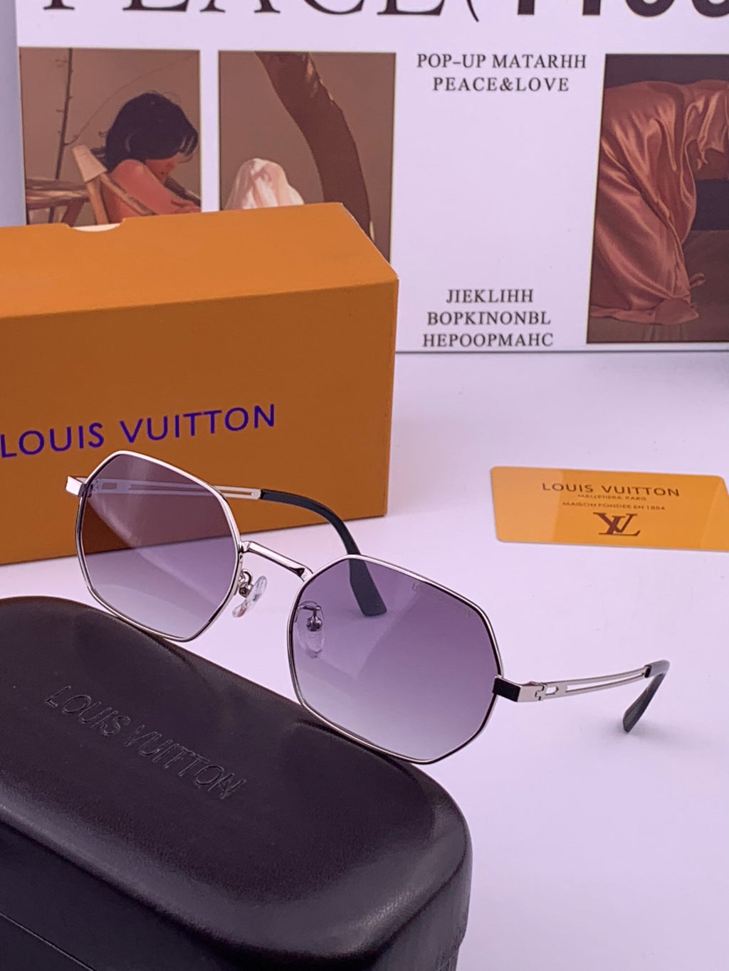 Louis Vuitton L6339 Polarized Aviator Black Lens Sunglasses for Men & Women - detail image 2
