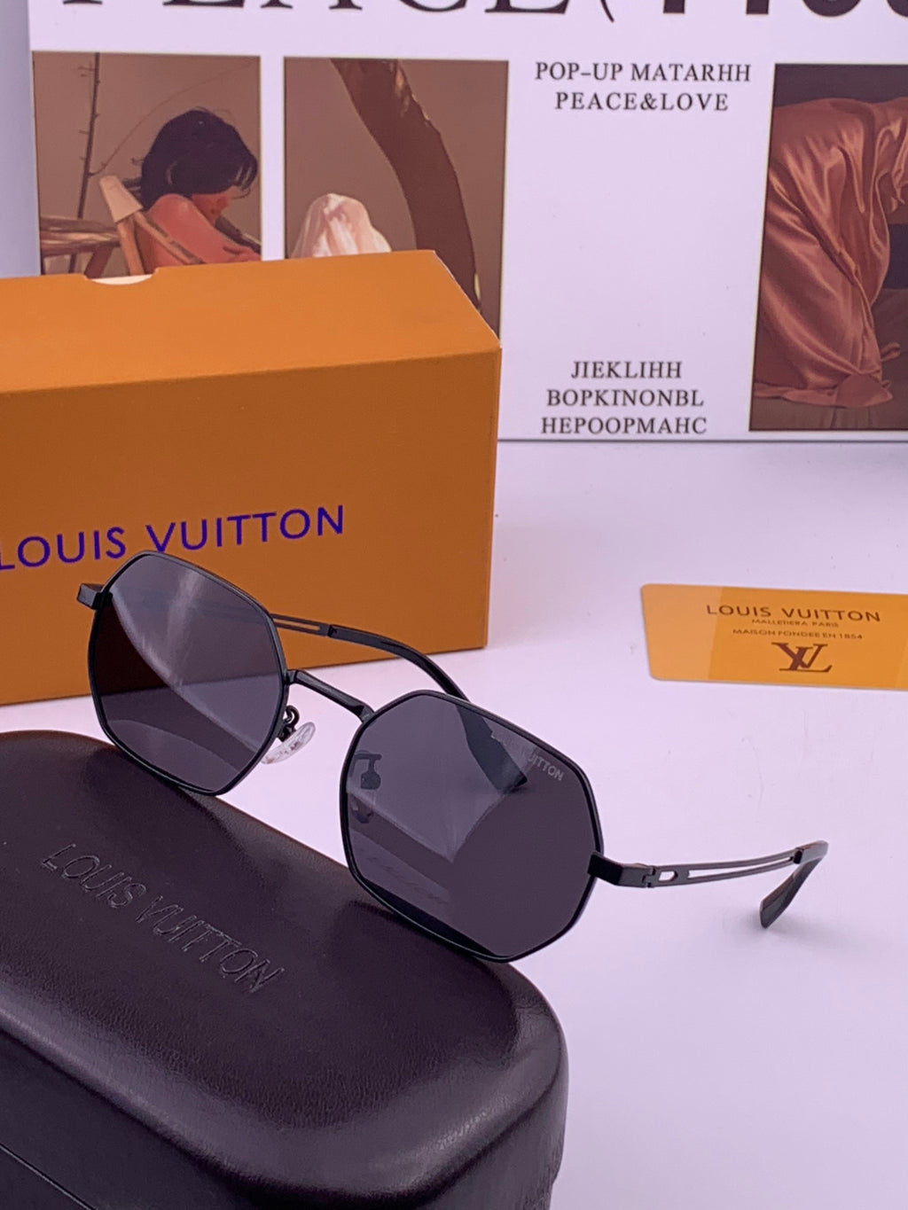 Louis Vuitton L6339 Polarized Aviator Gold Lens Sunglasses for Men & - 486293 - detail image 2
