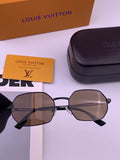 Louis Vuitton L6339 Polarized Aviator Gold Lens Sunglasses for Men & Women