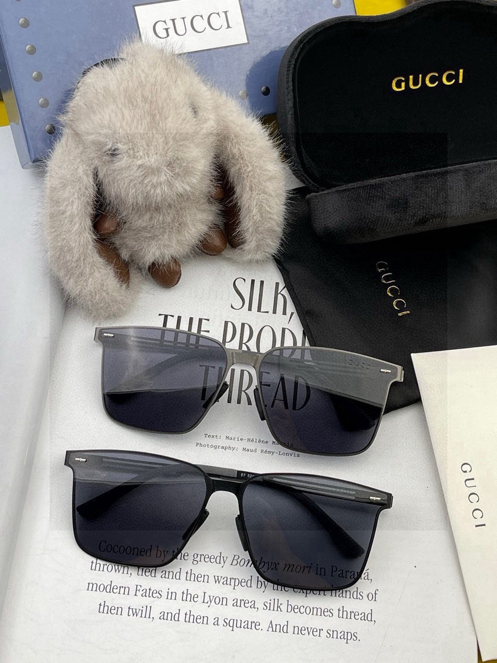 Gucci G176 Polarized Aviator Red Lens Sunglasses for Men - detail image 7