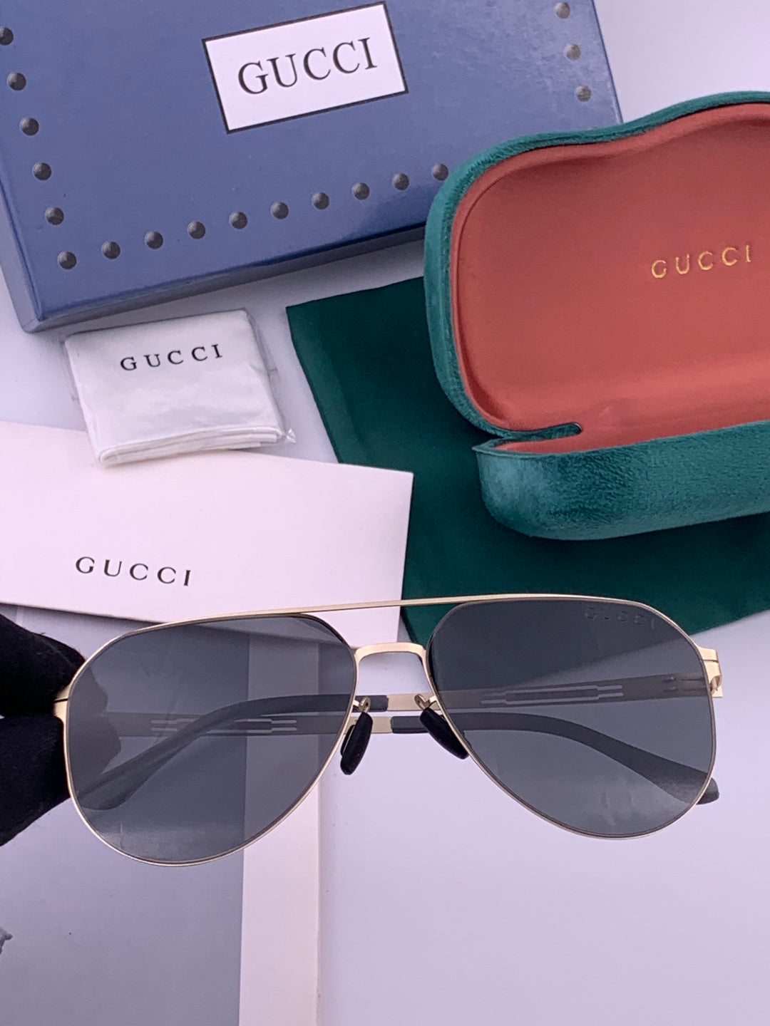 Gucci G5882 Fashion Gold Lens Sunglasses for Men & Women