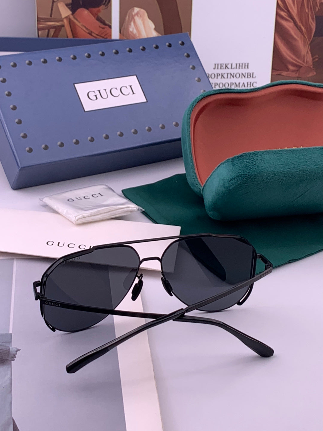 Gucci G7380 Fashion Brown Lens Sunglasses for Men & Women - detail image 5