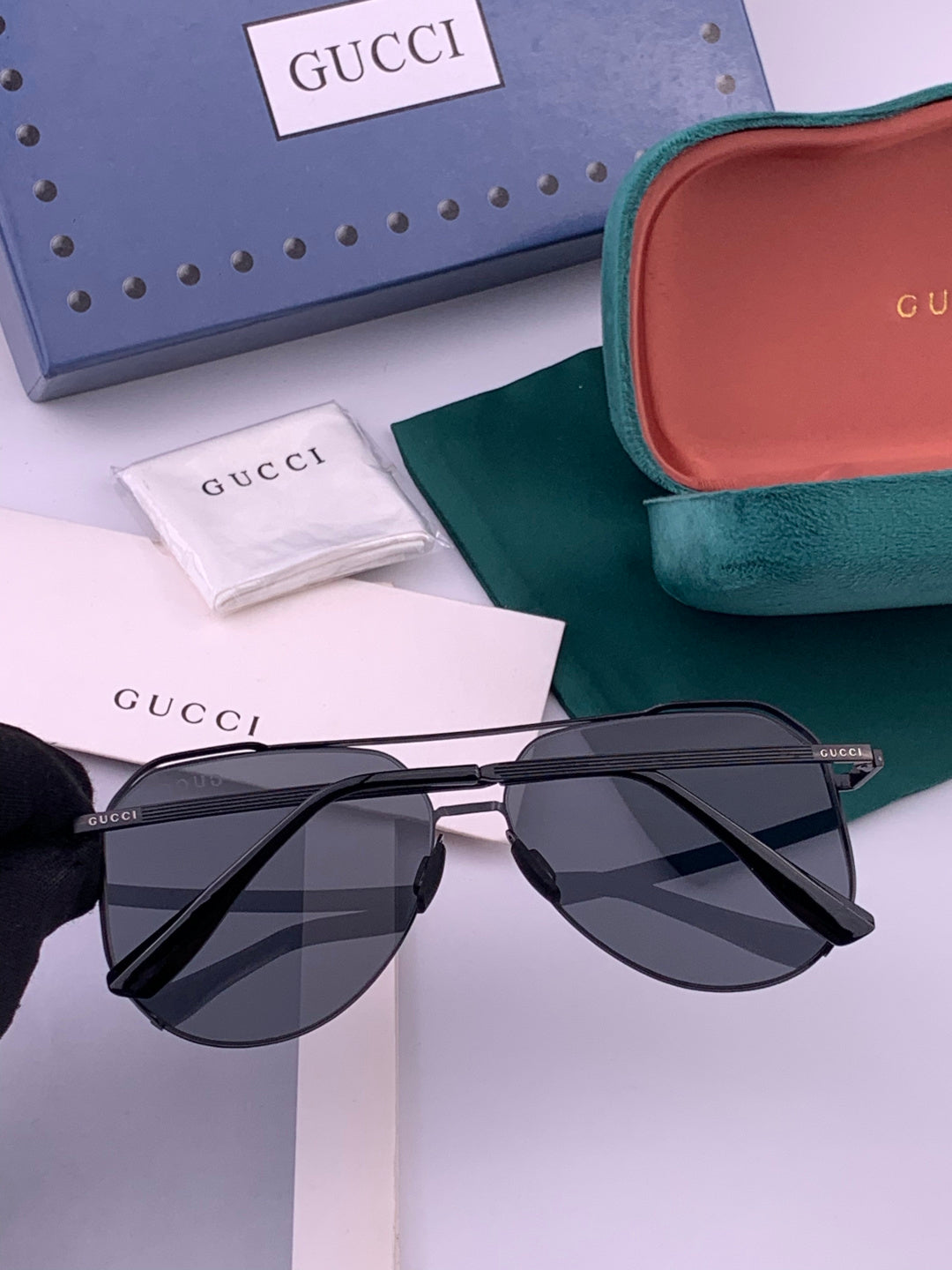 Gucci G7380 Fashion Brown Lens Sunglasses for Men & Women - detail image 6