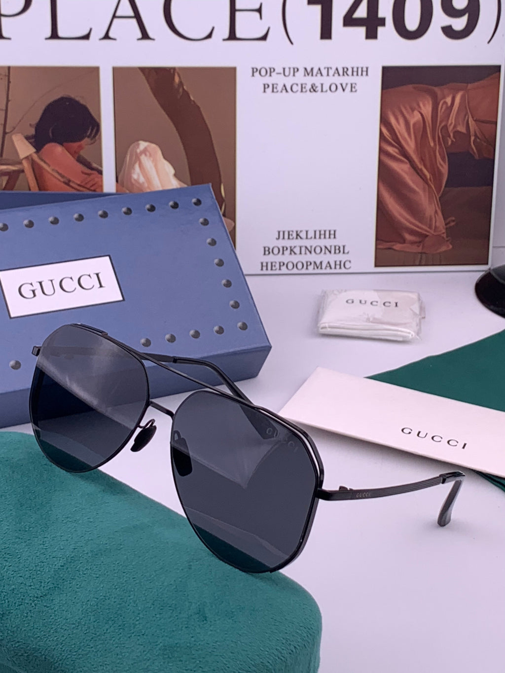Gucci G7380 Fashion Brown Lens Sunglasses for Men & Women - detail image 2