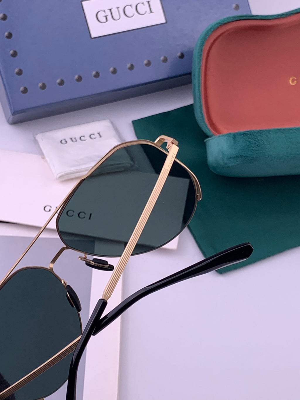 Gucci G7380 Fashion Gold Lens Sunglasses for Men & Women - 486463 - detail image 5