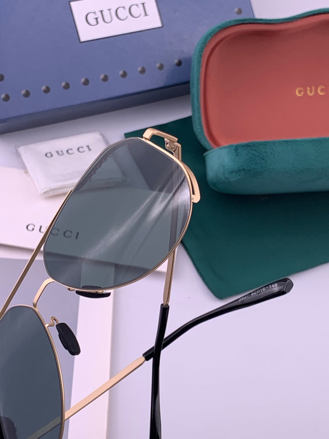 Gucci G7380 Fashion Gold Lens Sunglasses for Men & Women - 486463 - detail image 4
