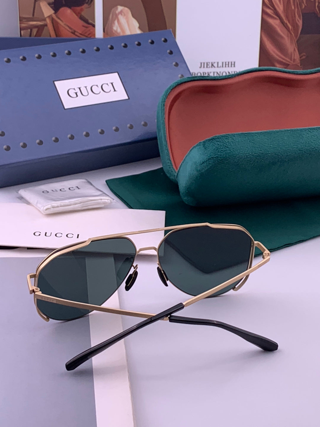 Gucci G7380 Fashion Gold Lens Sunglasses for Men & Women - 486463 - detail image 6