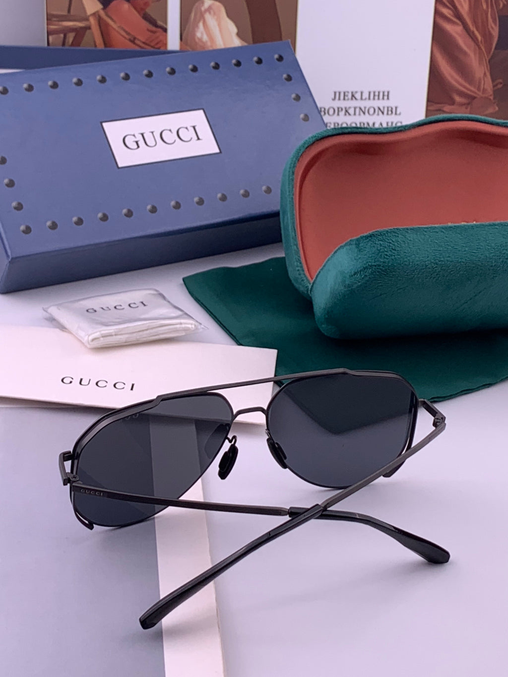 Gucci G7380 Fashion Gold Lens Sunglasses for Men & Women - detail image 4