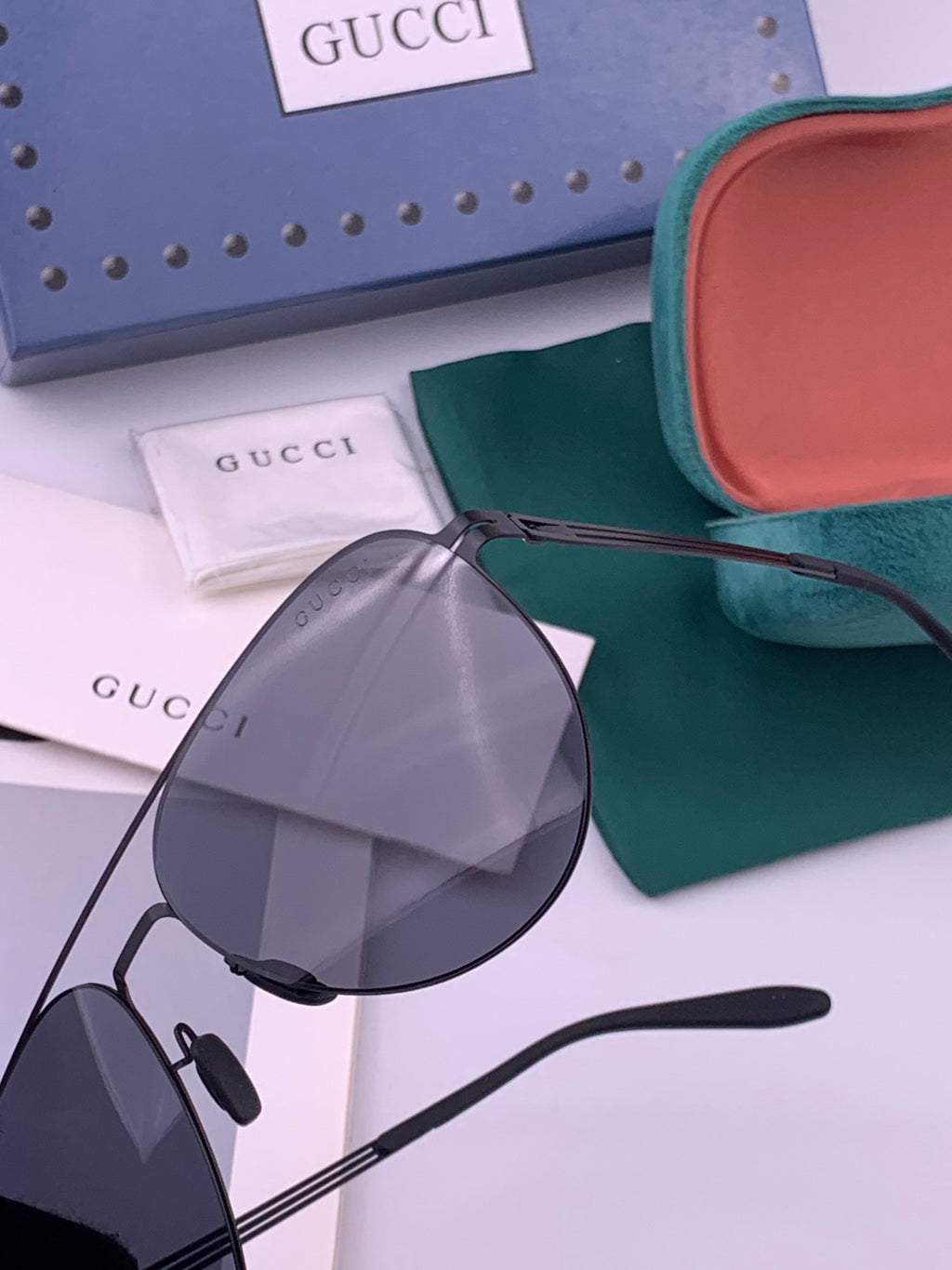 Gucci G0515 Polarized Aviator Gold Lens Sunglasses for Men - 486465 - detail image 3