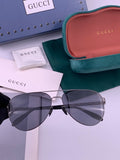 Gucci G0515 Polarized Aviator Gold Lens Sunglasses for Men
