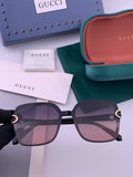 Gucci G9223 Polarized Square Brown Lens Sunglasses for Men & Women